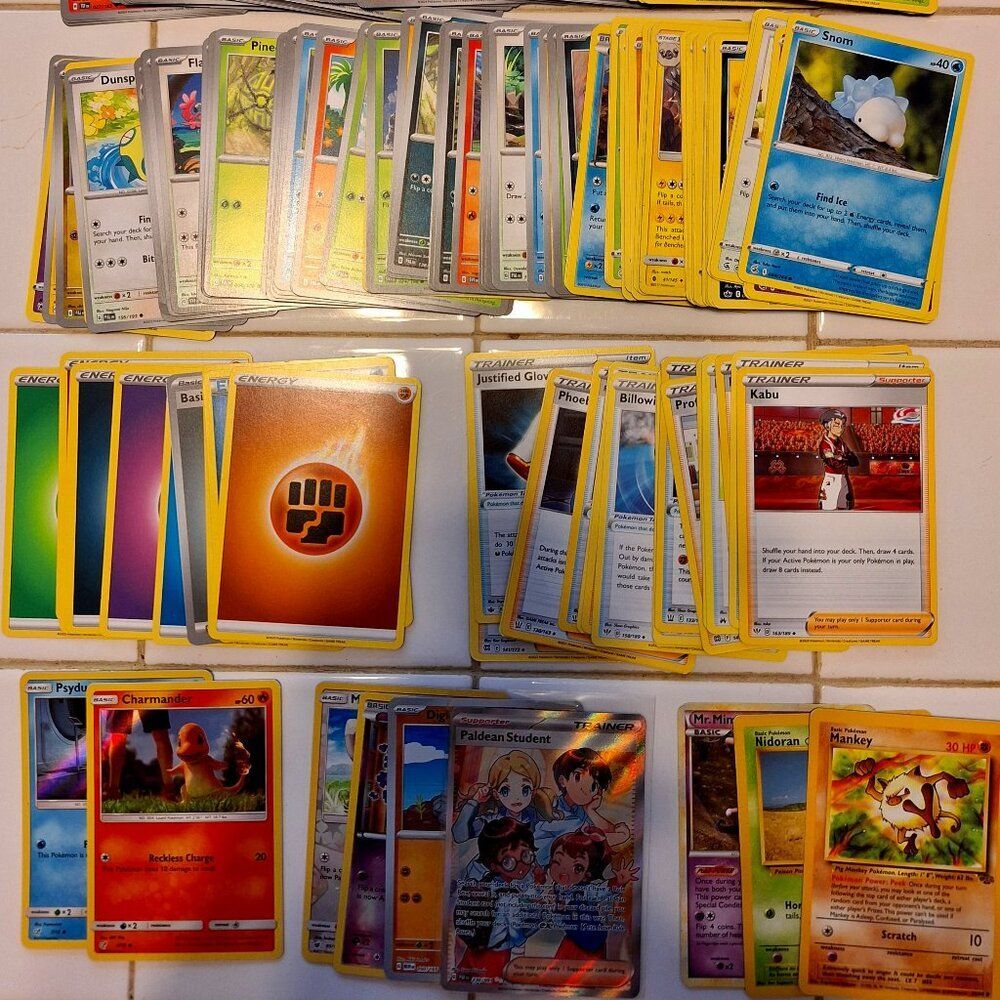 220 POKEMON Cards including Halo's, Reverse Halo's, Trainers & More! PRICE FIRM!